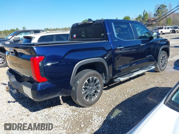 2023 Toyota Tundra Limited with VIN 5TFJA5DB6PX105721, listed as a IAAI auction lot 41397421 with 44,822 mi miles and . Bid and sale history available at DreamBid. Image 4.