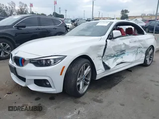 2018 BMW 4 Series 430i with VIN WBA4Z1C53JEC72907, listed as a IAAI auction lot 41436608 with 43,121 mi miles and . Bid and sale history available at carsss.com. Image 16.