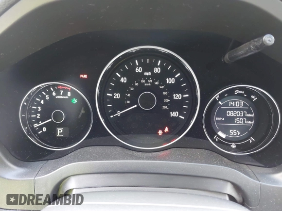 2016 Honda HR-V EX-L w/Navi with VIN 3CZRU6H79GM730152, listed as a IAAI auction lot 42003629 with 82,037 mi miles. Bid and sale history available at carsss.com. Image 7.