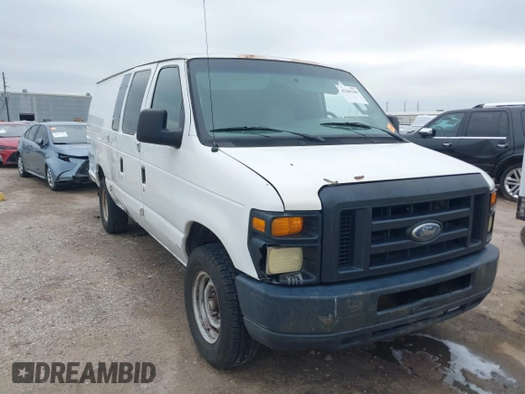 2008 Ford Econoline Cargo Commercial with VIN 1FTNS24L68DA24209, listed as a IAAI auction lot 41206100 with 211,288 mi miles and . Bid and sale history available at DreamBid. Image 1.