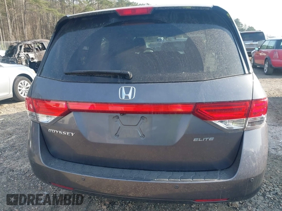 2016 Honda Odyssey Touring Elite with VIN 5FNRL5H92GB018560, listed as a IAAI auction lot 41796605 with 83,234 mi miles and . Bid and sale history available at carsss.com. Image 16.