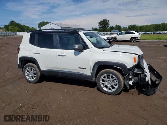 2021 Jeep Renegade Limited with VIN ZACNJDD12MPM95053, listed as a Copart auction lot 60344415 with 37,415 mi miles and Salvage title. Bid and sale history available at DreamBid. Image 4.