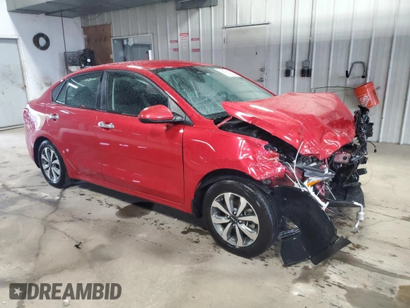 2023 Kia Rio S with VIN 3KPA24AD6PE574059, listed as a Copart auction lot 72901494 with 0 mi miles and Non Repairable. Bid and sale history available at carsss.com. Image 4.