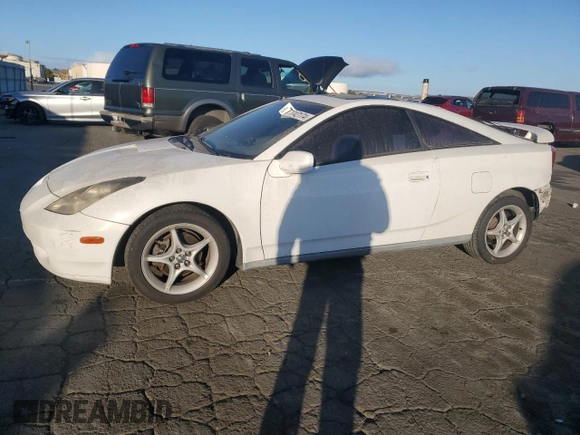 2000 Toyota Celica GTS with VIN JTDDY32T6Y0019229, listed as a Copart auction lot 77842174 with 143,514 mi miles and Salvage Title. Bid and sale history available at carsss.com. Image 1.