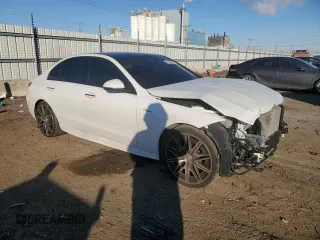 2023 Mercedes-Benz C 43 AMG with VIN W1KAF8HB3PR073401, listed as a Copart auction lot 87645465 with 27,805 mi miles and Salvage Title. Bid and sale history available at DreamBid. Image 4.