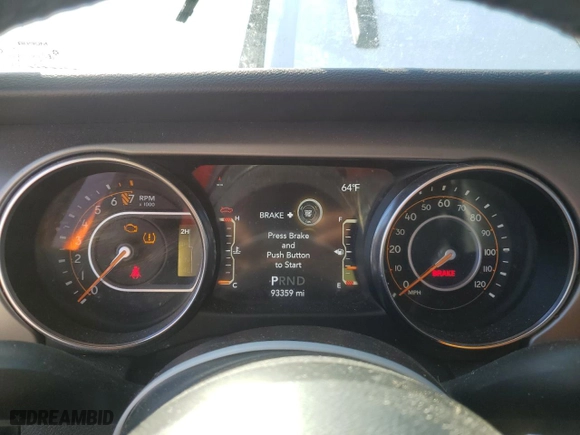 2021 Jeep Gladiator Texas Trail with VIN 1C6HJTAG2ML558764, listed as a Copart auction lot 46788715 with 93,359 mi miles and Clean Title. Bid and sale history available at carsss.com. Image 9.