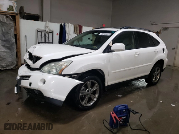 2006 Lexus RX 400h with VIN JTJHW31U960017115, listed as a Copart auction lot 45548935 with 330,629 mi miles and Salvage title. Bid and sale history available at DreamBid. Image 1.
