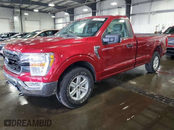 2021 Ford F-150 XL with VIN 1FTMF1EP1MKD58908, listed as a Copart auction lot 51417405 with 60,962 mi miles and Salvage title. Bid and sale history available at DreamBid. Image 1.