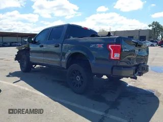 2017 Ford F-150 XL with VIN 1FTEW1EP8HKE21819, listed as a IAAI auction lot 41943856 with 1 mi miles. Bid and sale history available at carsss.com. Image 3.