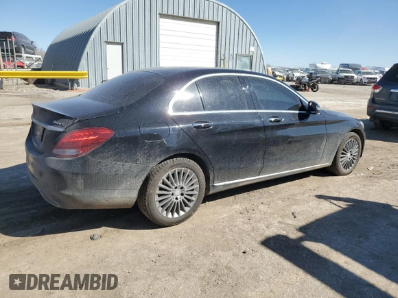 2016 Mercedes-Benz C 300 Luxury with VIN 55SWF4KB0GU100530, listed as a Copart auction lot 47848485 with 140,387 mi miles and Salvage Title. Bid and sale history available at carsss.com. Image 3.