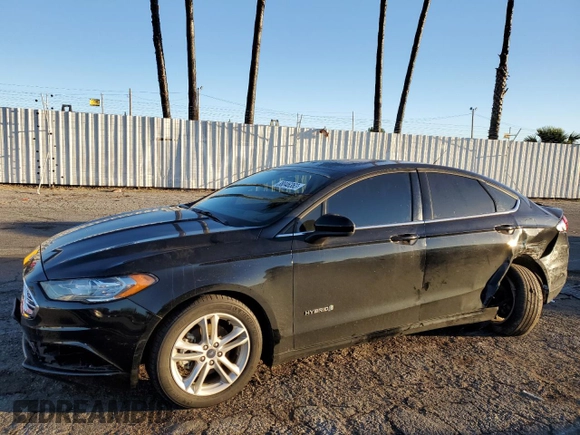 2018 Ford Fusion Hybrid SE with VIN 3FA6P0LU8JR211748, listed as a Copart auction lot 38046363 with 76,044 mi miles. Bid and sale history available at carsss.com. Image 1.