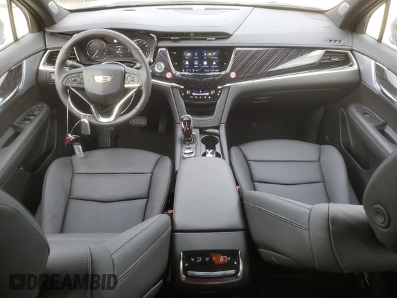 2025 Cadillac XT6 FWD Premium Luxury with VIN 1GYKPCRS4SZ120449, listed as a Copart auction lot 44198675 with 332 mi miles and Clean Title. Bid and sale history available at carsss.com. Image 8.