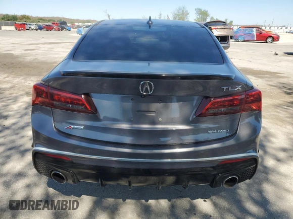 2019 Acura TLX w/A-Spec Pkg with VIN 19UUB3F61KA002234, listed as a Copart auction lot 48674985 with 75,524 mi miles and Non Repairable. Bid and sale history available at carsss.com. Image 6.