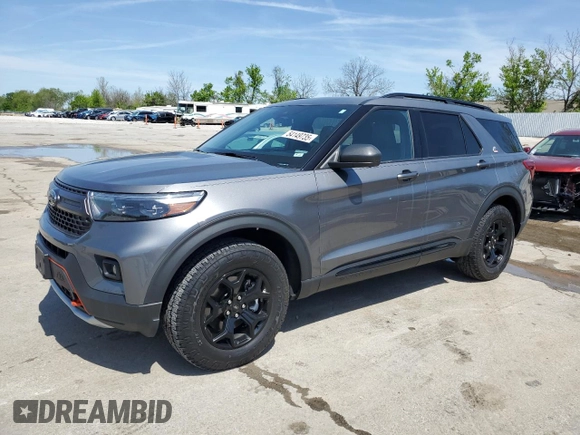 2022 Ford Explorer Timberline z VIN 1FMSK8JHXNGC32816, wystawiony jako Copart lot #54149735 z przebiegiem 26 727 mil mil oraz Szkoda całkowita • Salvage title. Historia ofert i sprzedaży dostępna na DreamBid. Obrazek 1.