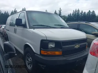 2014 Chevrolet Express Cargo with VIN 1GCSGAFX9E1155226, listed as a IAAI auction lot 42500163 with 179,044 mi miles and . Bid and sale history available at DreamBid. Image 1.