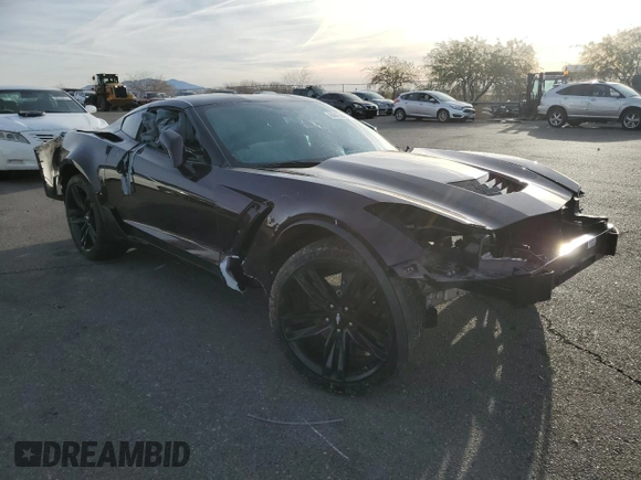 2017 Chevrolet Corvette Grand Sport 2LT with VIN 1G1YX2D75H5120935, listed as a Copart auction lot 84403624 with 0 mi miles and Salvage Title. Bid and sale history available at carsss.com. Image 4.