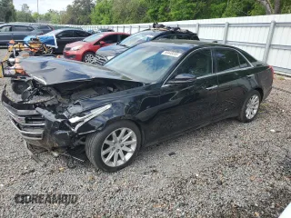 2015 Cadillac CTS RWD with VIN 1G6AP5SX7F0142090, listed as a Copart auction lot 50448055 with 74,245 mi miles and Salvage title. Bid and sale history available at DreamBid. Image 1.