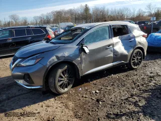 2023 Nissan Murano SL with VIN 5N1AZ2CS2PC119434, listed as a Copart auction lot 45043915 with 16,820 mi miles and Salvage Title. Bid and sale history available at carsss.com. Image 1.