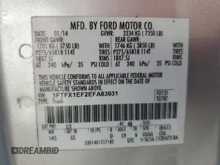 2014 Ford F-150 XL с VIN 1FTFX1EF2EFA83931, выставлен на аукционе Copart как лот 60692305 с пробегом 214 793 миль миль и Чистый • Clean title. История ставок и продаж доступна на DreamBid. Изображение 12.