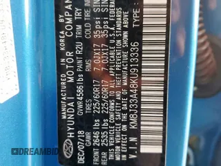2019 Hyundai Tucson Value with VIN KM8J33A48KU913336, listed as a Copart auction lot 57070025 with 83,037 mi miles and Salvage title. Bid and sale history available at DreamBid. Image 13.