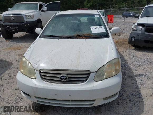 2003 Toyota Corolla CE with VIN 1NXBR32E73Z147109, listed as a IAAI auction lot 42152369 with 207,469 mi miles and . Bid and sale history available at DreamBid. Image 6.