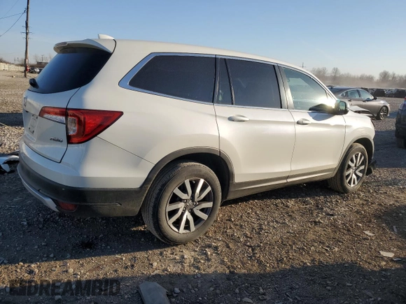 2019 Honda Pilot EX-L with VIN 5FNYF6H58KB052890, listed as a Copart auction lot 48281815 with 86,062 mi miles and Salvage Title. Bid and sale history available at carsss.com. Image 3.