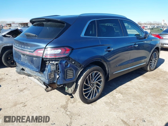 2019 Lincoln Nautilus Reserve with VIN 2LMPJ6LP3KBL51283, listed as a IAAI auction lot 41204810 with 91,184 mi miles and . Bid and sale history available at DreamBid. Image 4.