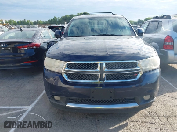 2012 Dodge Durango Crew with VIN 1C4RDJDG5CC330860, listed as a IAAI auction lot 42196714 with 180,416 mi miles and . Bid and sale history available at carsss.com. Image 6.