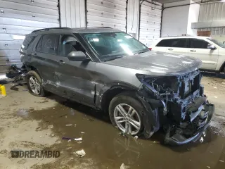 2024 Ford Explorer XLT with VIN 1FMSK8DH7RGA01857, listed as a Copart auction lot 46520615 with 0 mi miles and Salvage Title. Bid and sale history available at carsss.com. Image 4.