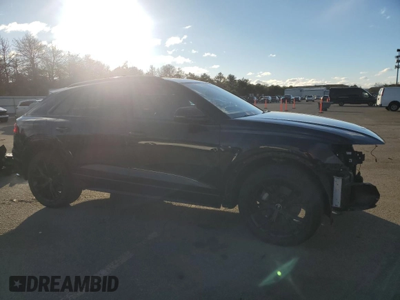 2021 Audi Q8 Premium with VIN WA1AVAF18MD028956, listed as a Copart auction lot 83454874 with 59,401 mi miles and Salvage Title. Bid and sale history available at carsss.com. Image 4.