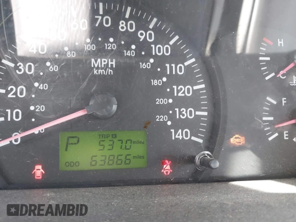 2004 Kia Spectra LX with VIN KNAFE122645052206, listed as a IAAI auction lot 41767864 with 63,866 mi miles. Bid and sale history available at carsss.com. Image 7.