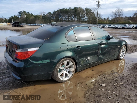 2005 BMW 5 Series 545i with VIN WBANB33545B089511, listed as a Copart auction lot 86564854 with Not Provided miles and Salvage Title. Bid and sale history available at carsss.com. Image 3.
