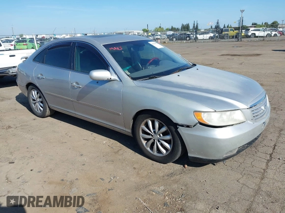 2006 Hyundai Azera SE with VIN KMHFC46F86A126741, listed as a IAAI auction lot 42154172 with 86,960 mi miles and . Bid and sale history available at DreamBid. Image 1.