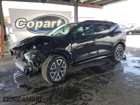 2025 Chevrolet Blazer RS with VIN 3GNKBKRS5SS212883, listed as a Copart auction lot 60678885 with 164 mi miles and Non repairable. Bid and sale history available at DreamBid. Image 1.