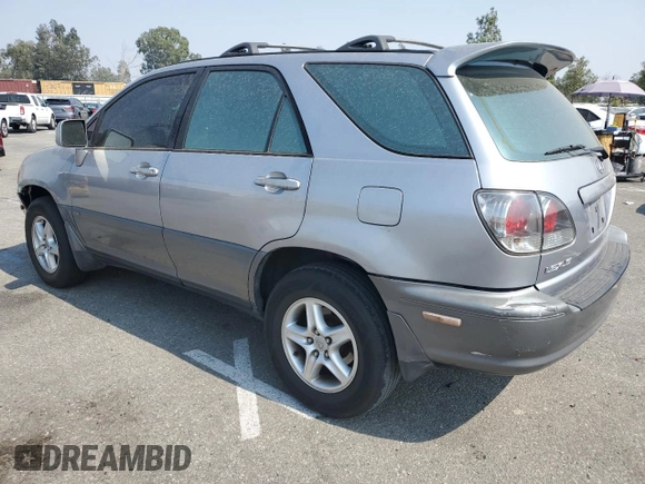 2001 Lexus RX 300 with VIN JTJGF10U110106266, listed as a Copart auction lot 71584334 with 245,561 mi miles and Salvage Title. Bid and sale history available at carsss.com. Image 2.