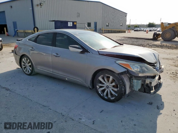 2012 Hyundai Azera with VIN KMHFH4JG5CA156258, listed as a Copart auction lot 59079035 with 223,162 mi miles and Salvage title. Bid and sale history available at DreamBid. Image 4.