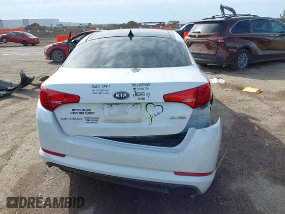 2012 Kia Optima EX with VIN 5XXGN4A70CG065145, listed as a IAAI auction lot 41674539 with 107,620 mi miles. Bid and sale history available at carsss.com. Image 16.