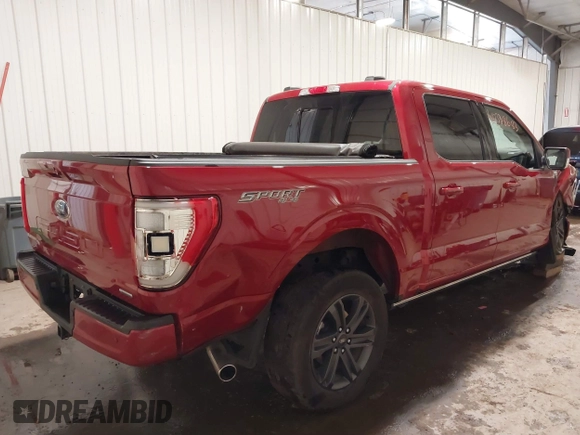 2023 Ford F-150 XL with VIN 1FTFW1E83PFC72739, listed as a IAAI auction lot 40328683 with 37,529 mi miles. Bid and sale history available at carsss.com. Image 4.