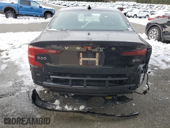 2025 Volvo S60 Plus with VIN 7JRL12GC0SG364646, listed as a Copart auction lot 44800375 with 7,378 mi miles and Salvage Title. Bid and sale history available at carsss.com. Image 6.