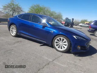 2017 Tesla Model S 100D with VIN 5YJSA1E25HF222360, listed as a Copart auction lot 56799165 with Not provided miles and Salvage title. Bid and sale history available at DreamBid. Image 4.