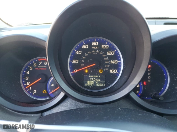 2009 Acura RDX Tech Pkg with VIN 5J8TB18599A000066, listed as a Copart auction lot 43187595 with 194,941 mi miles and Salvage Title. Bid and sale history available at carsss.com. Image 9.