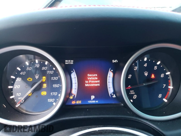 2016 Maserati Ghibli S с VIN ZAM57RSA2G1181033, выставлен на аукционе Copart как лот 52780575 с пробегом 105 266 миль миль и Списание • Salvage title. История ставок и продаж доступна на DreamBid. Изображение 9.