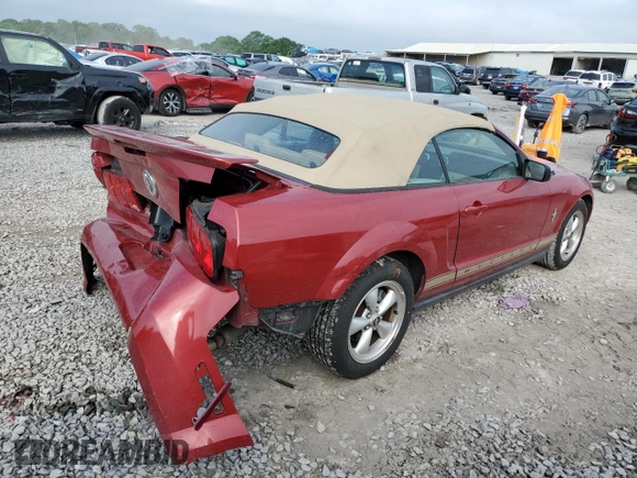 2008 Ford Mustang Deluxe with VIN 1ZVHT84N185158146, listed as a Copart auction lot 56237985 with 105,968 mi miles and Salvage title. Bid and sale history available at DreamBid. Image 3.