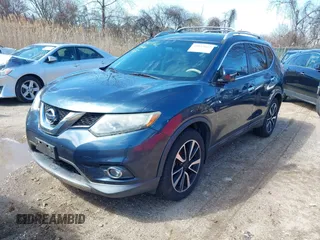 2014 Nissan Rogue S with VIN 5N1AT2MV2EC863123, listed as a IAAI auction lot 41823162 with 158,551 mi miles. Bid and sale history available at carsss.com. Image 2.