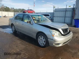 2001 Lexus LS 430 with VIN JTHBN30F110039728, listed as a Copart auction lot 47979435 with 215,935 mi miles and Salvage Title. Bid and sale history available at DreamBid. Image 4.
