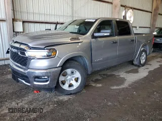 2025 Ram 1500 Big Horn with VIN 1C6SRFFP6SN601013, listed as a Copart auction lot 88151225 with 2,472 mi miles and Salvage Title. Bid and sale history available at carsss.com. Image 1.