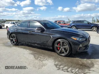 2019 Genesis G70 3.3T Advanced with VIN KMTG34LE4KU034332, listed as a Copart auction lot 76933854 with 72,160 mi miles and Non Repairable. Bid and sale history available at carsss.com. Image 4.
