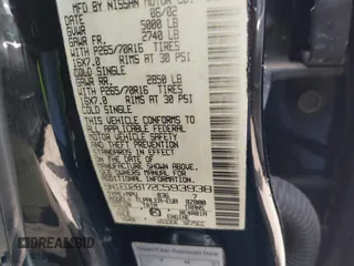 2002 Nissan Xterra XE z VIN 5N1ED28T72C593938, wystawiony jako IAAI lot #42237890 z przebiegiem 205 544 mil mil oraz . Historia ofert i sprzedaży dostępna na DreamBid. Obrazek 9.