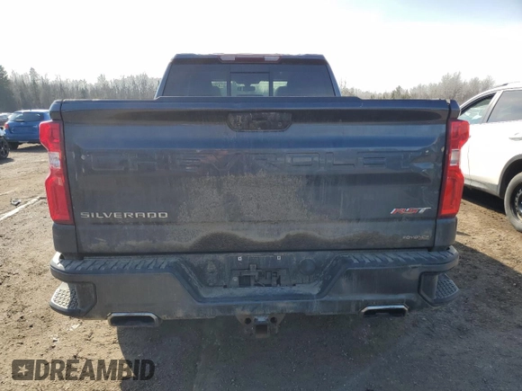 2021 Chevrolet Silverado 1500 RST with VIN 1GCUYEEL8MZ213046, listed as a Copart auction lot 46525415 with 59,671 mi miles and Salvage Title. Bid and sale history available at carsss.com. Image 6.