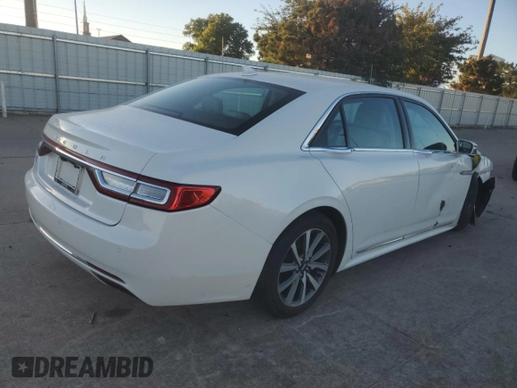2020 Lincoln Continental Standard with VIN 1LN6L9PK2L5602320, listed as a Copart auction lot 76764124 with 37,605 mi miles and Salvage Title. Bid and sale history available at carsss.com. Image 3.